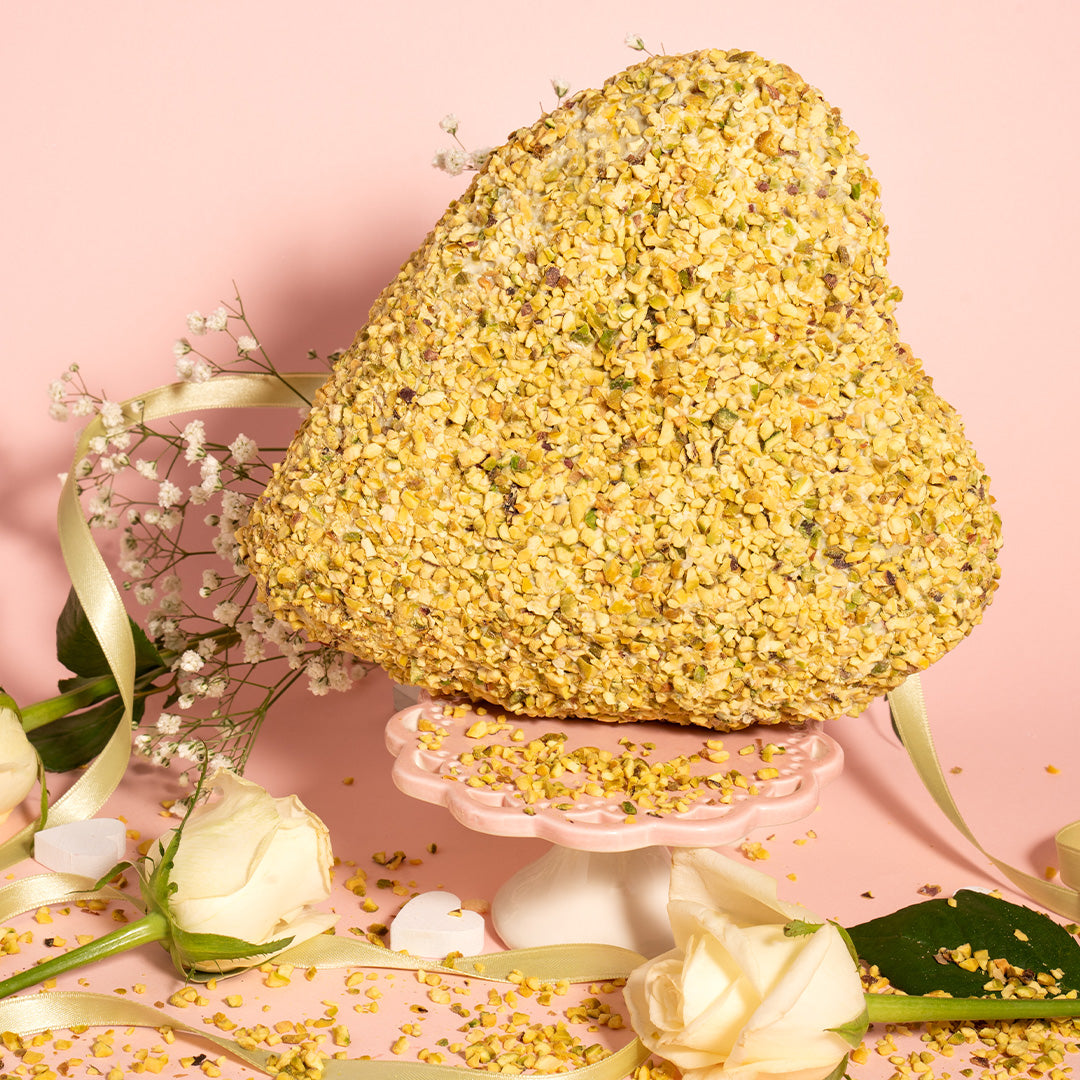 CUORE CON GRANELLA DI PISTACCHIO 600 GR.