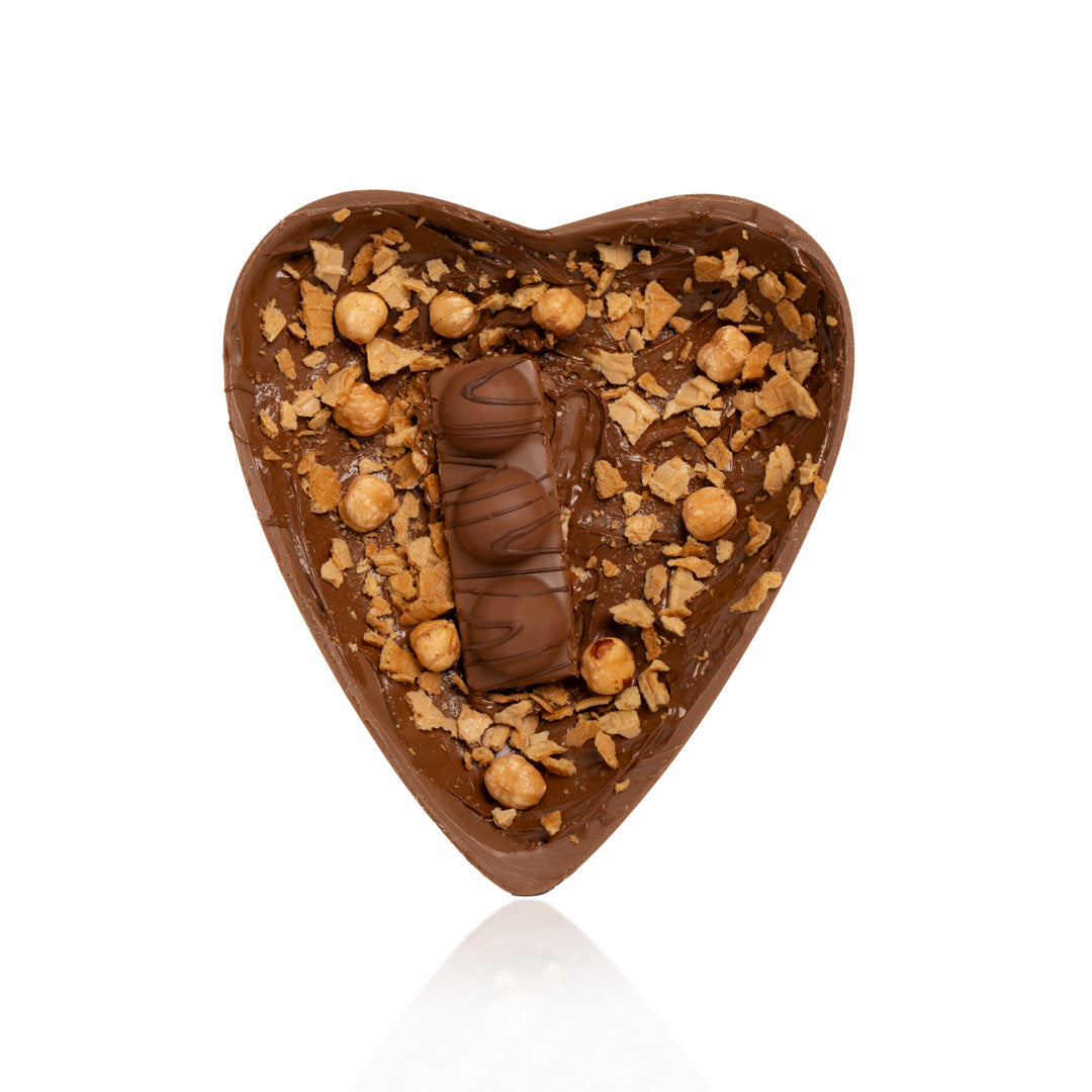 CUORE CIOCCOLATO CON DUPLO PERSONALIZZABILE 600 GR.