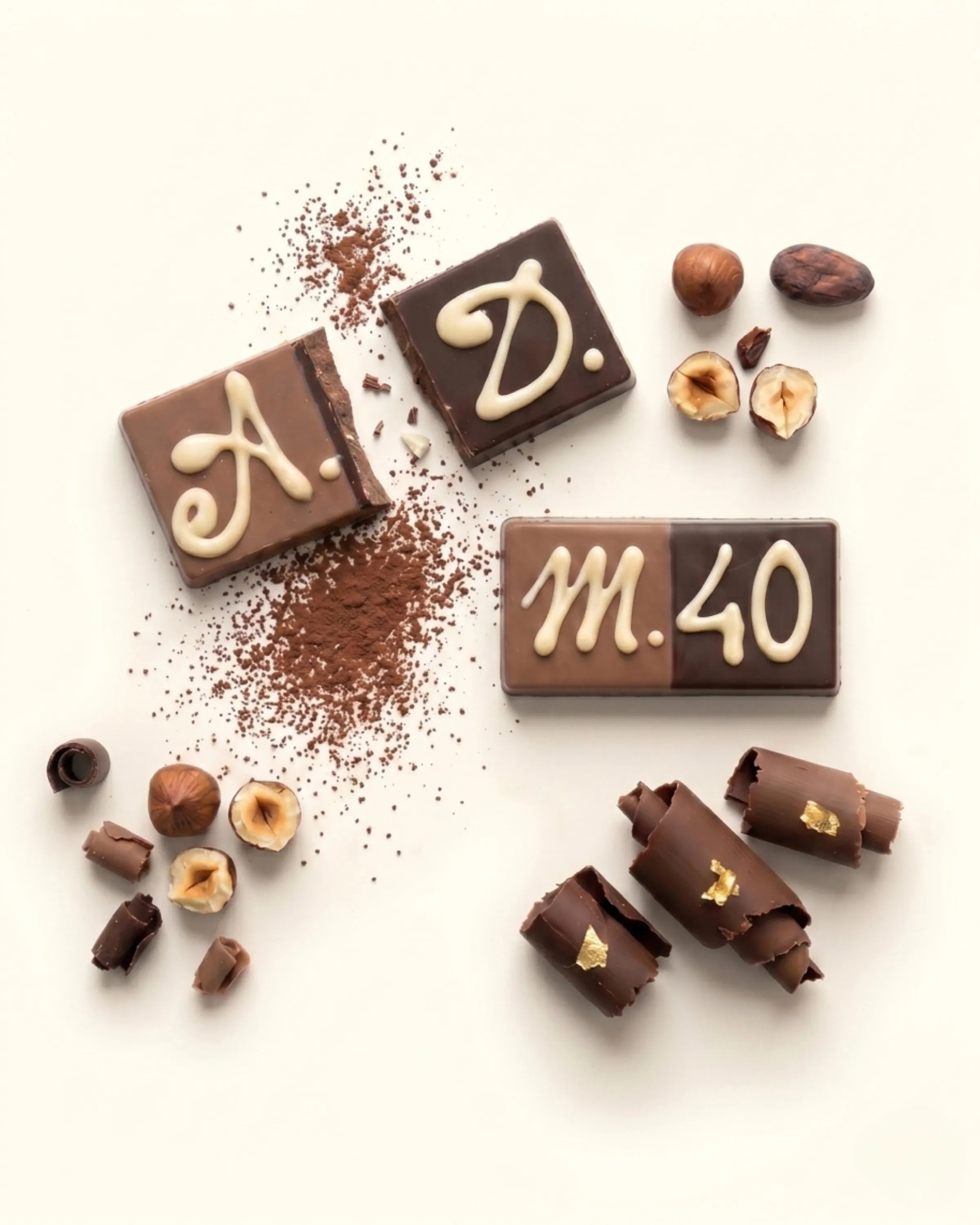 Segna posto di cioccolato personalizzabile