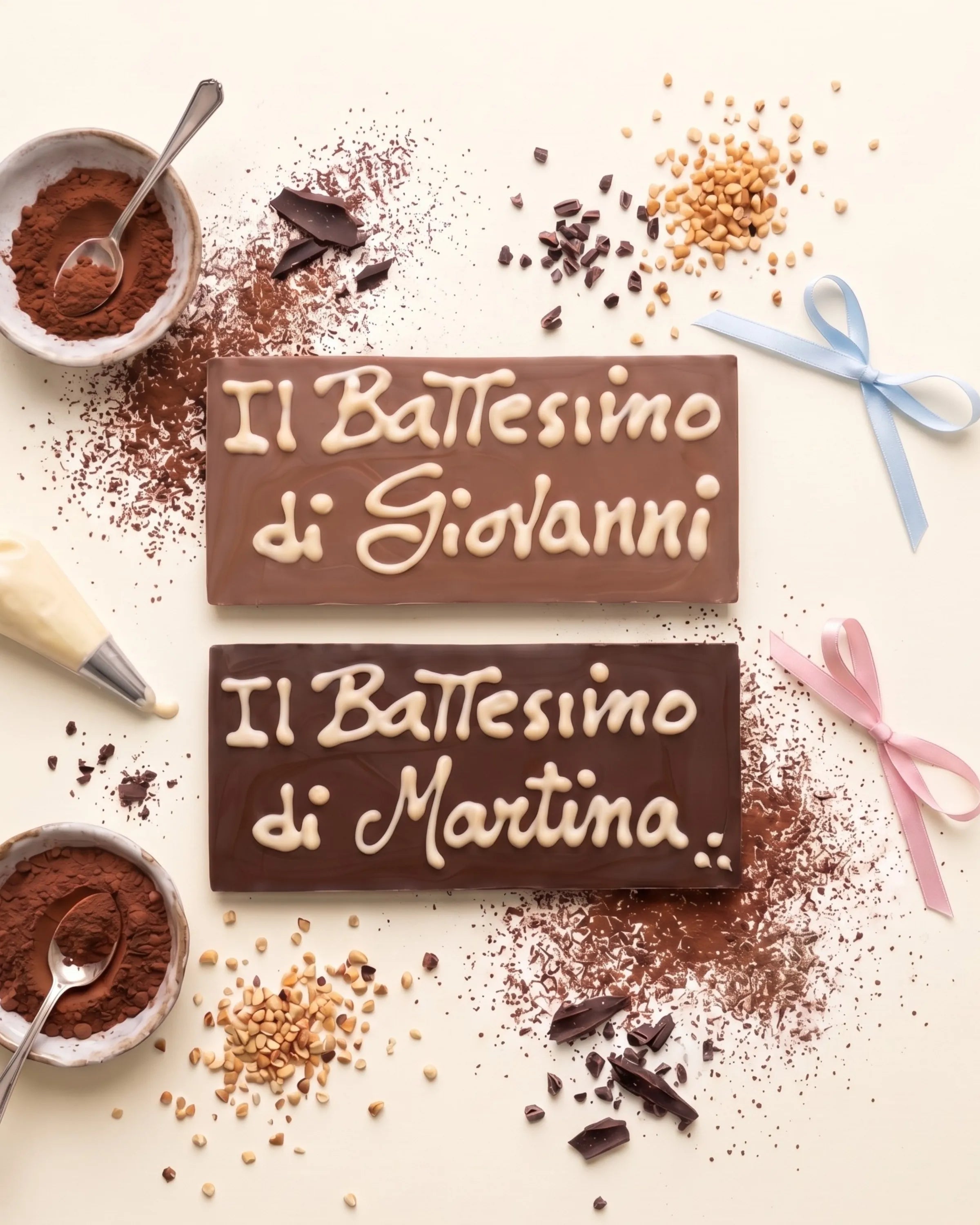 Tavoletta di cioccolato Battesimo personalizzabile