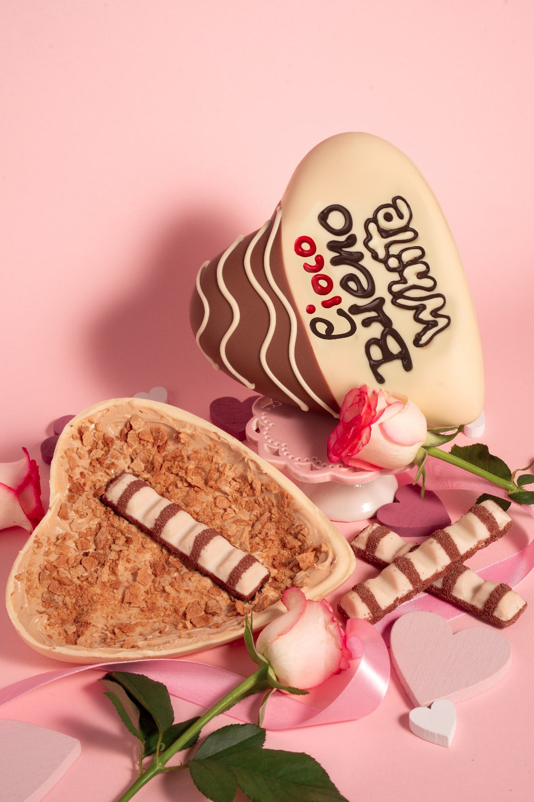 CUORE CIOCO BUENO WHITE PERSONALIZZABILE 600 GR.