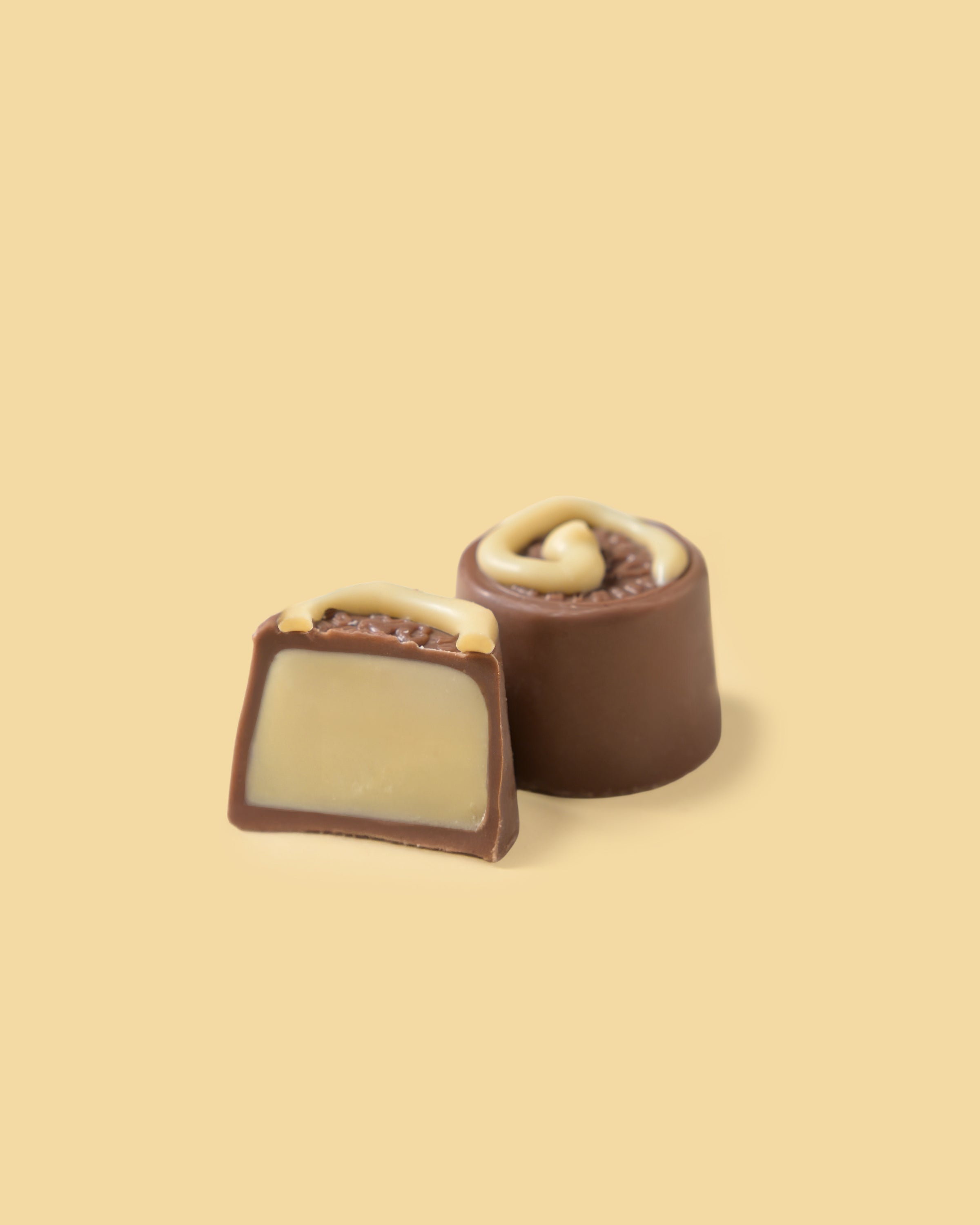 Pralina di cioccolato al latte con cereali