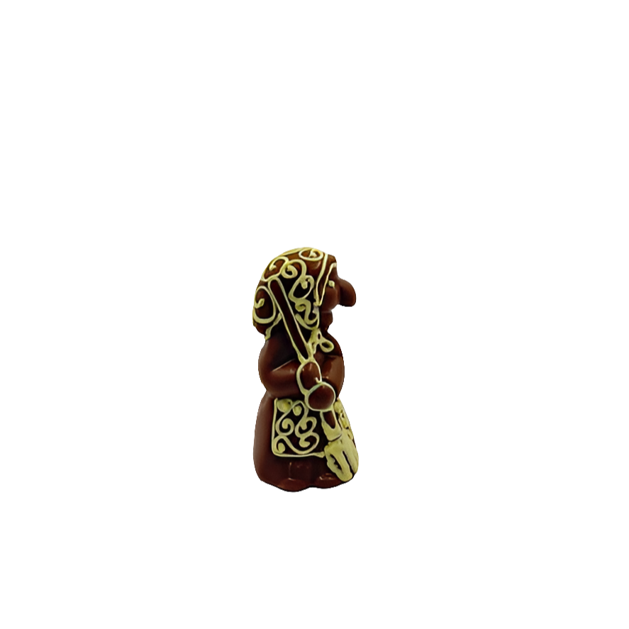 BEFANA DI CIOCCOLATO DECORATA