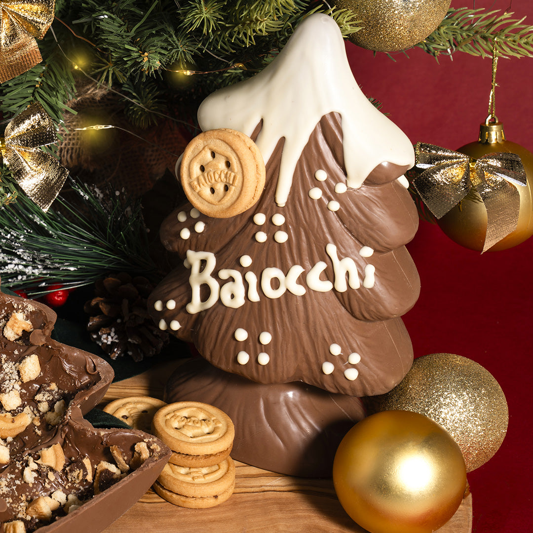 ALBERO CIOCCOLATO CON BAIOCCHI ALLA NOCCIOLA