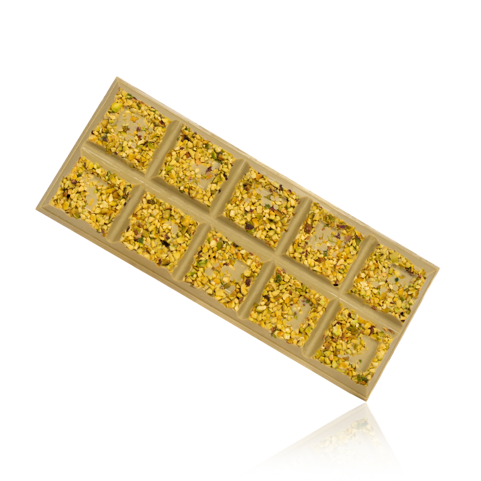 TAVOLETTA AL PISTACCHIO CON GRANELLA DI PISTACCHIO