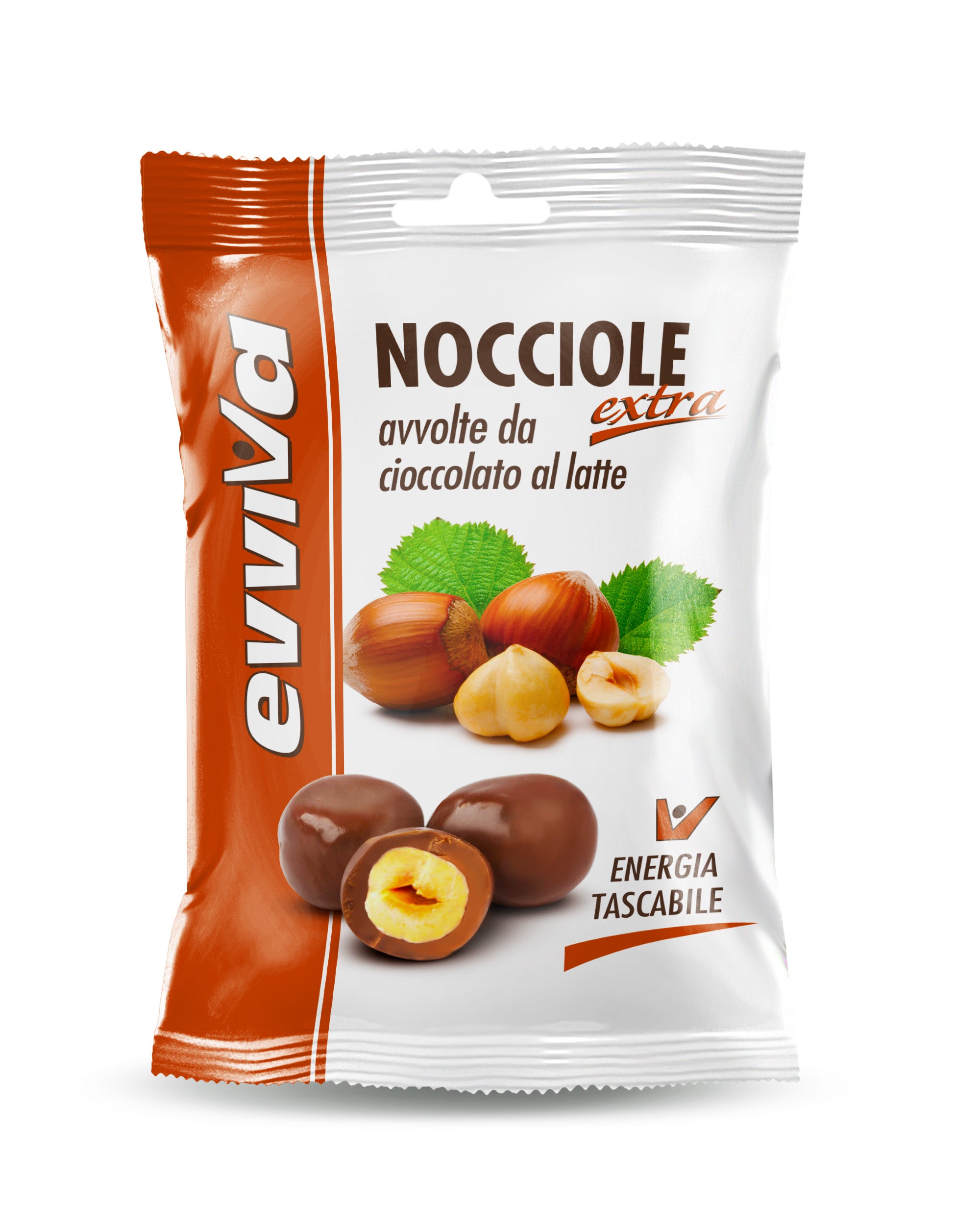 Box Evviva Energy Nocciole ricoperte di cioccolato al latte 12pz