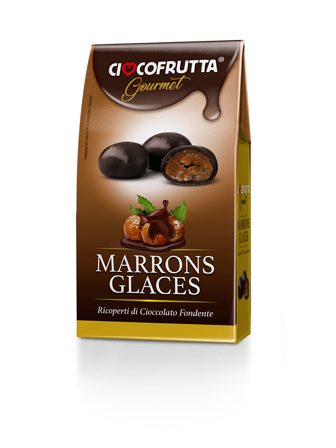 Marron Glaces ricoperti di cioccolato fondente gr.180