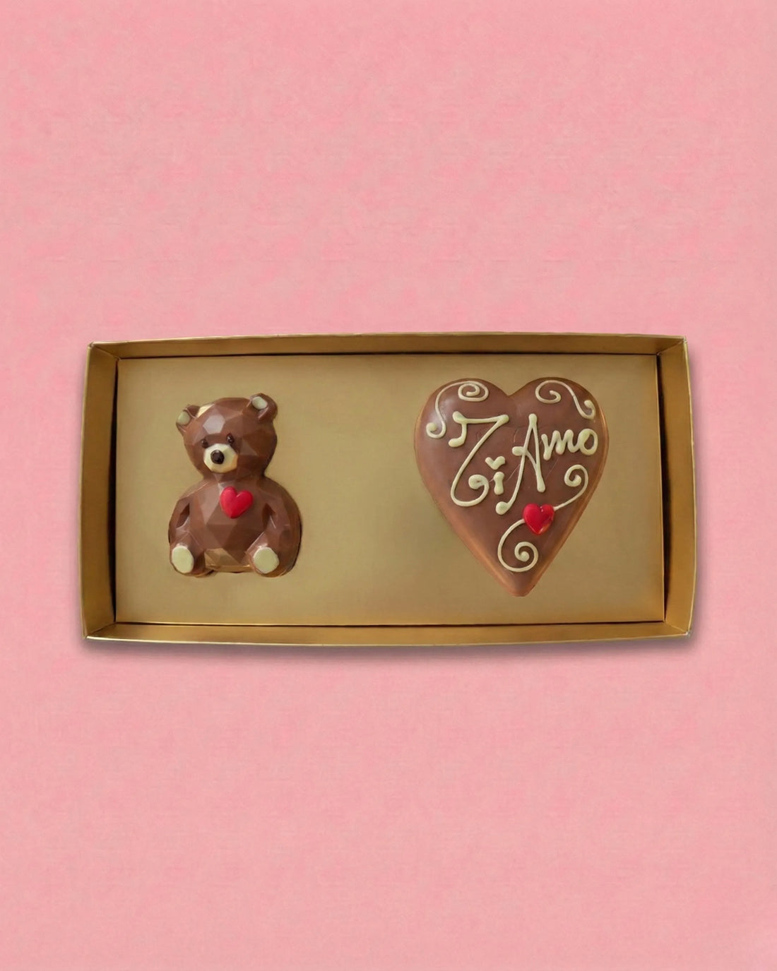 SCATOLA ORSO&amp;CUORE PERSONALIZZABILE 400GR