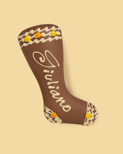 CALZA DI CIOCCOLATO PERSONALIZZABILE