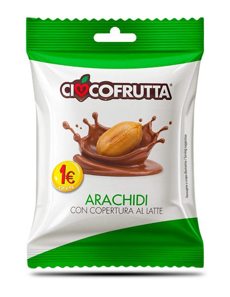 10 pz. Arachidi con copertura a latte