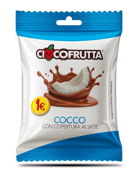 10 pz. Cocco disidratato con copertura a latte