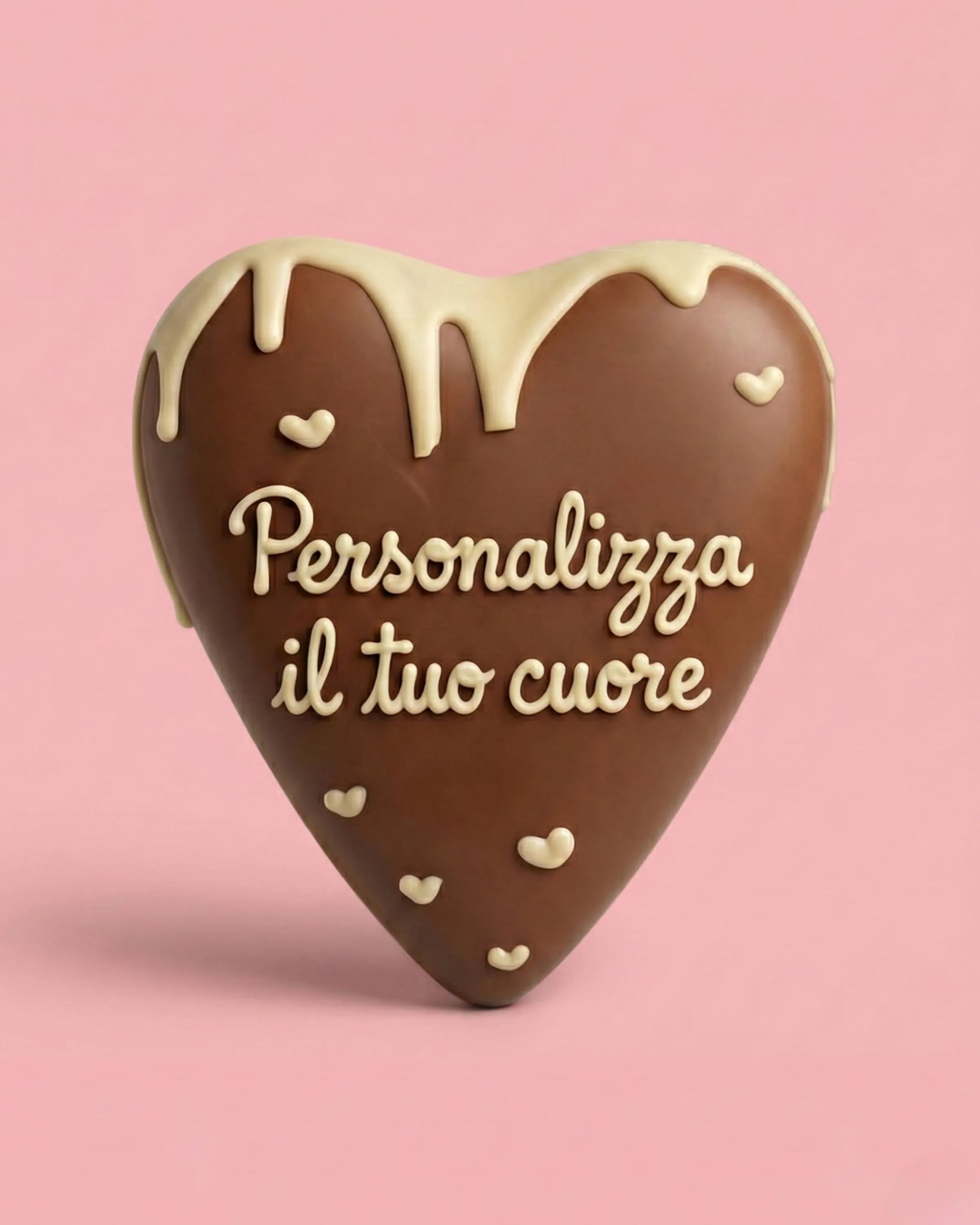 CUORE CIOCCOLATO DOPPIO BATTITO PERSONALIZZABILE