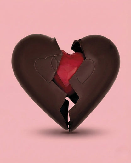 CUORE CIOCCOLATO DOPPIO BATTITO PERSONALIZZABILE