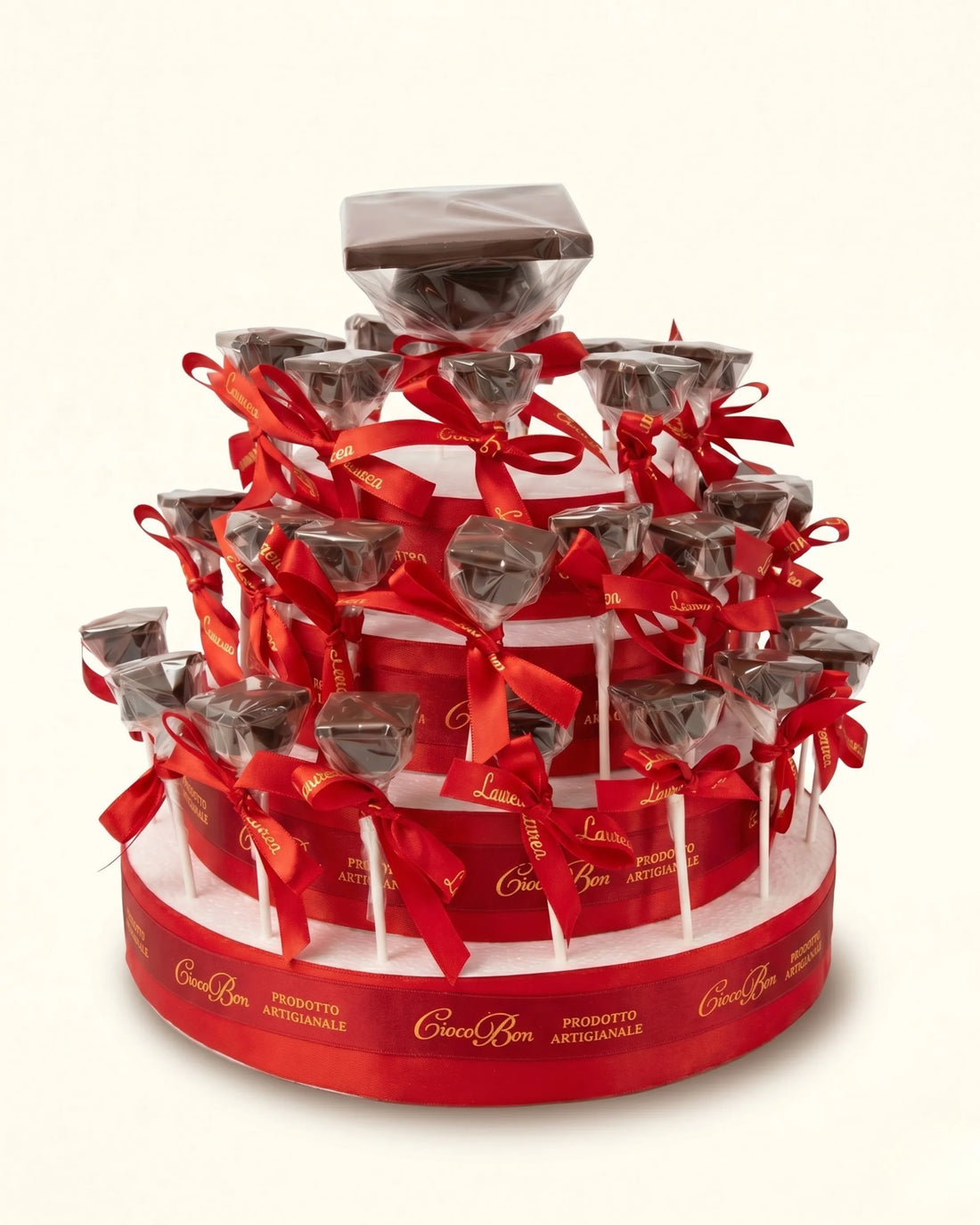 Torta con lollipop di cioccolato Laurea