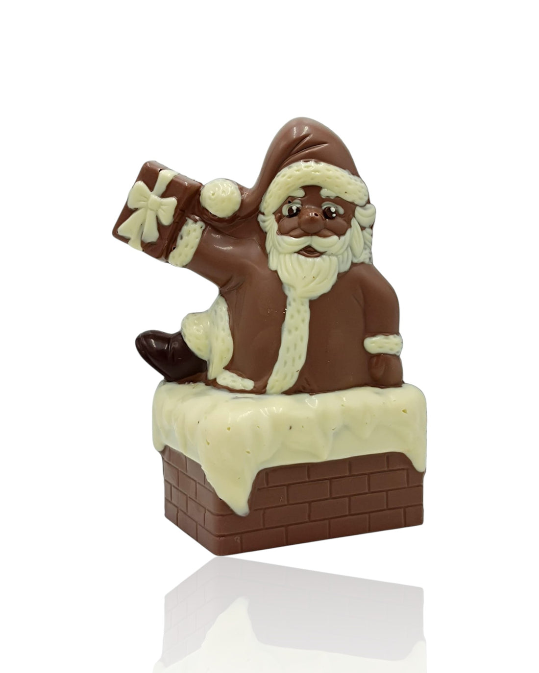 BABBO NATALE SUL CAMINO DECORATO