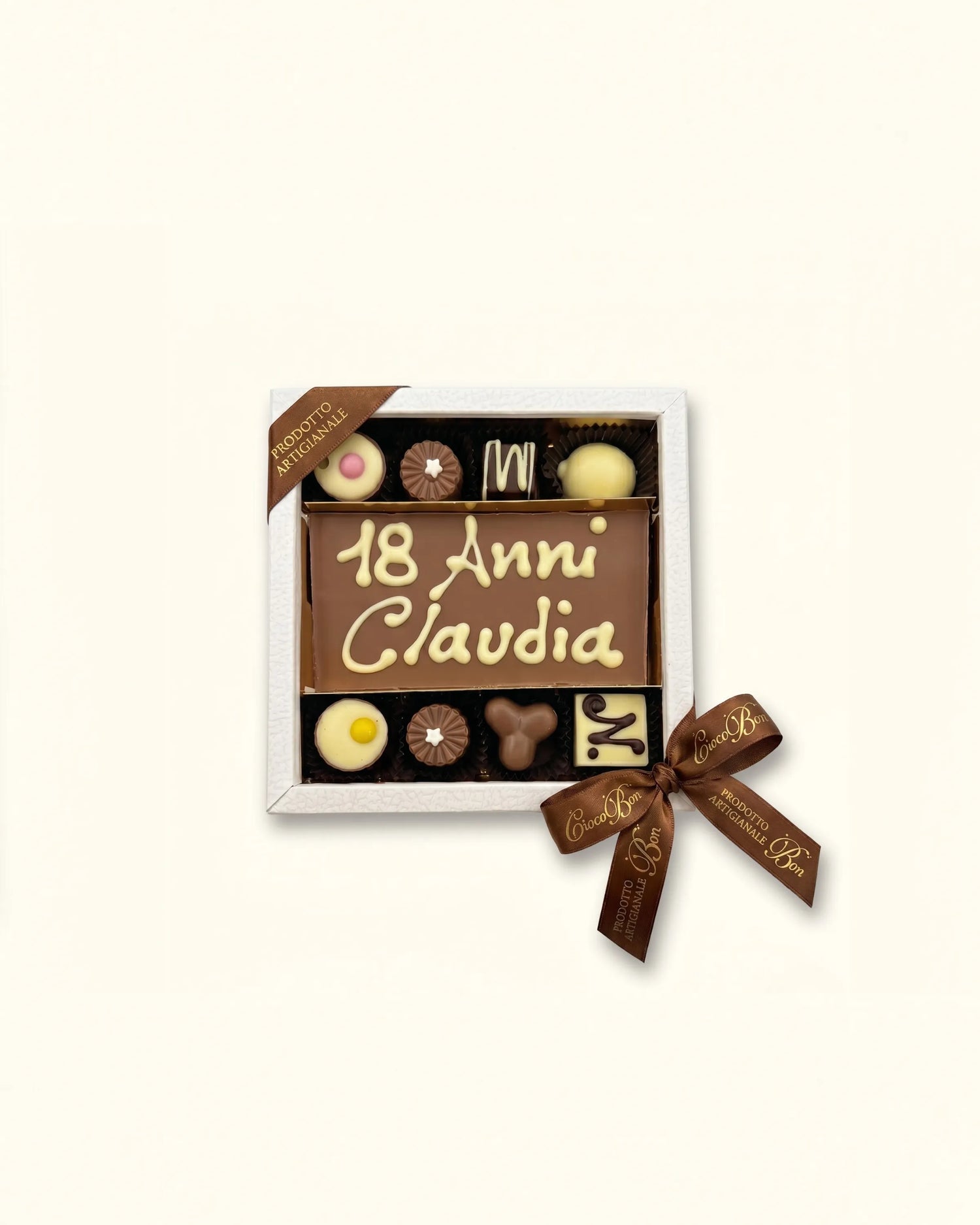 Scatola con cioccolatini e tavoletta personalizzabile