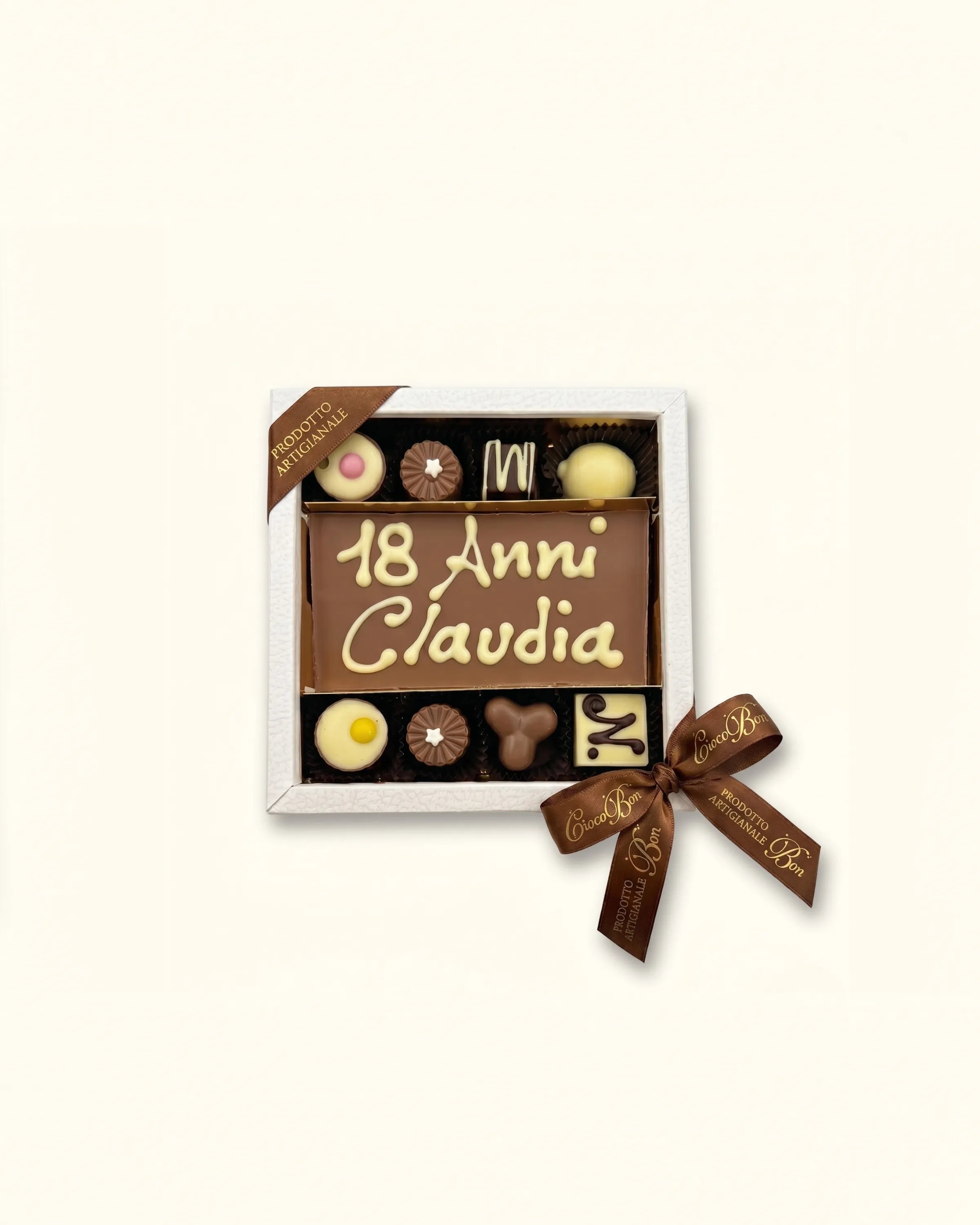 Scatola con cioccolatini e tavoletta personalizzabile