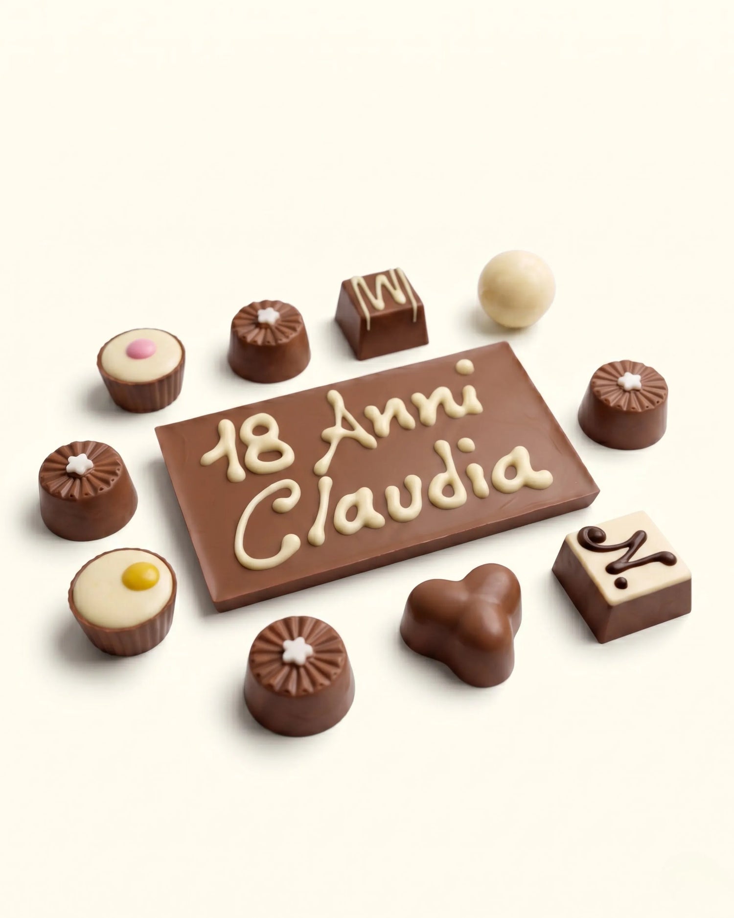 Scatola con cioccolatini e tavoletta personalizzabile