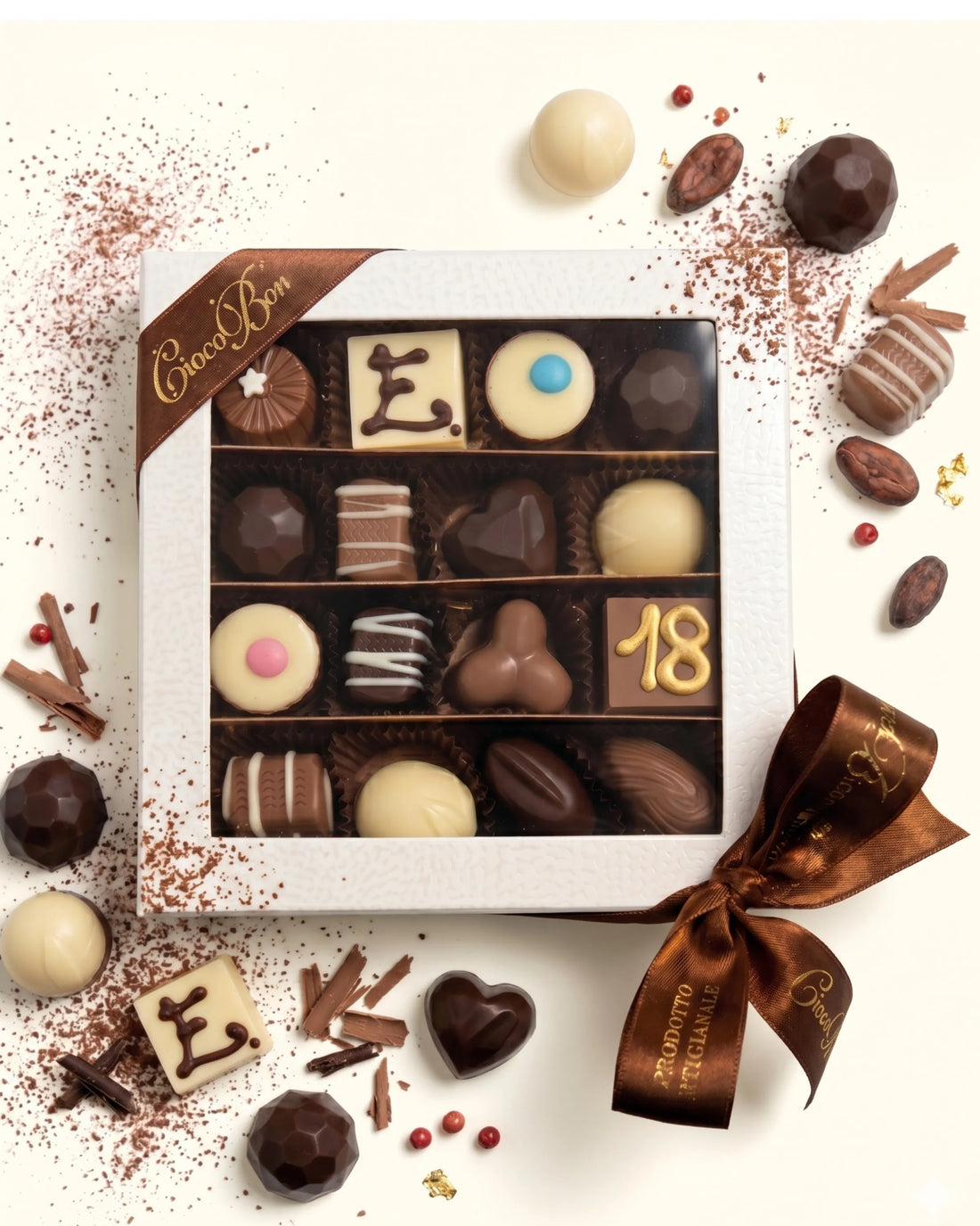 Scatola con cioccolatini personalizzabile