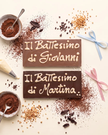 Tavoletta di cioccolato Battesimo personalizzabile