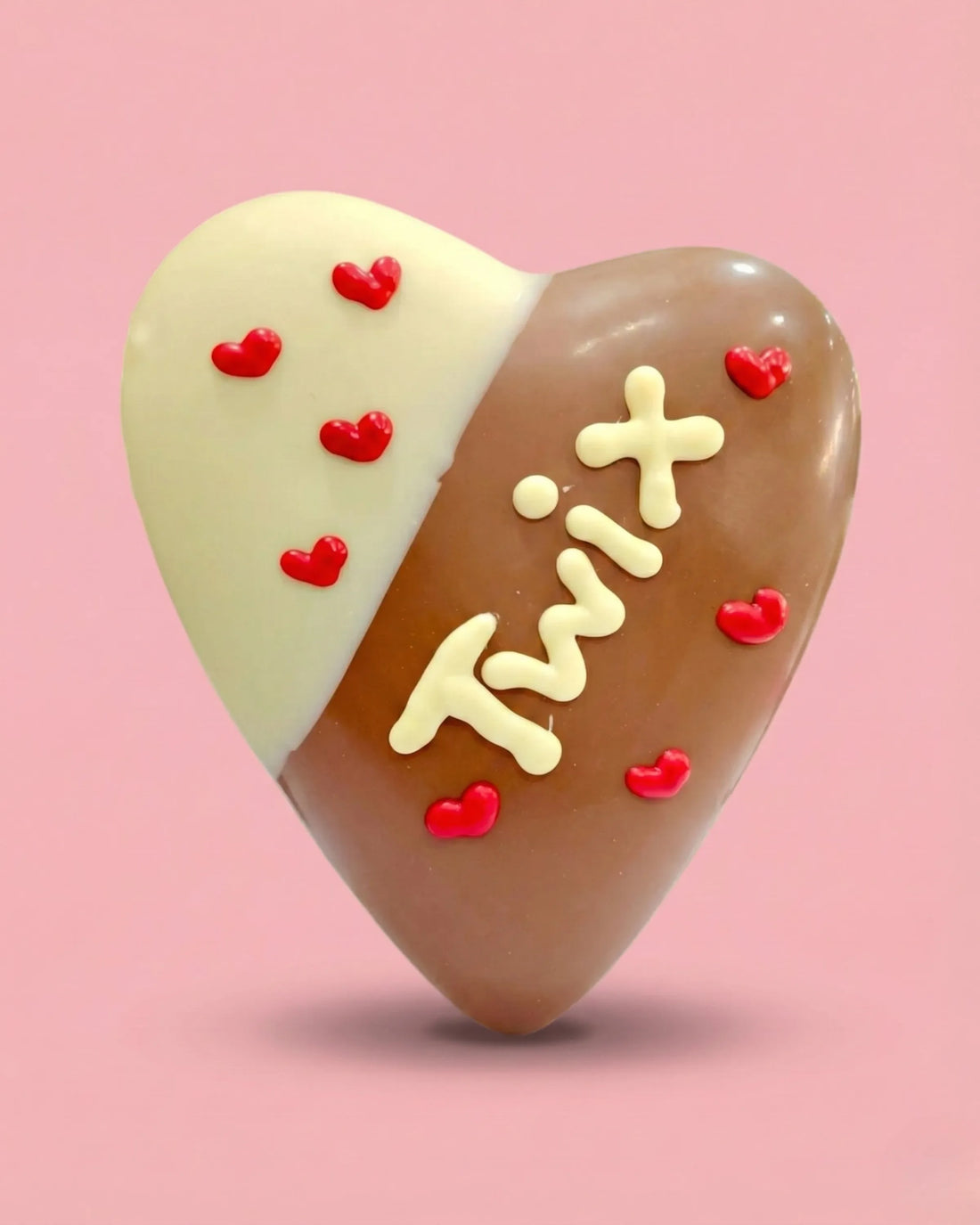 CUORE CIOCCOLATO CON TWIX PERSONALIZZABILE  600 GR.