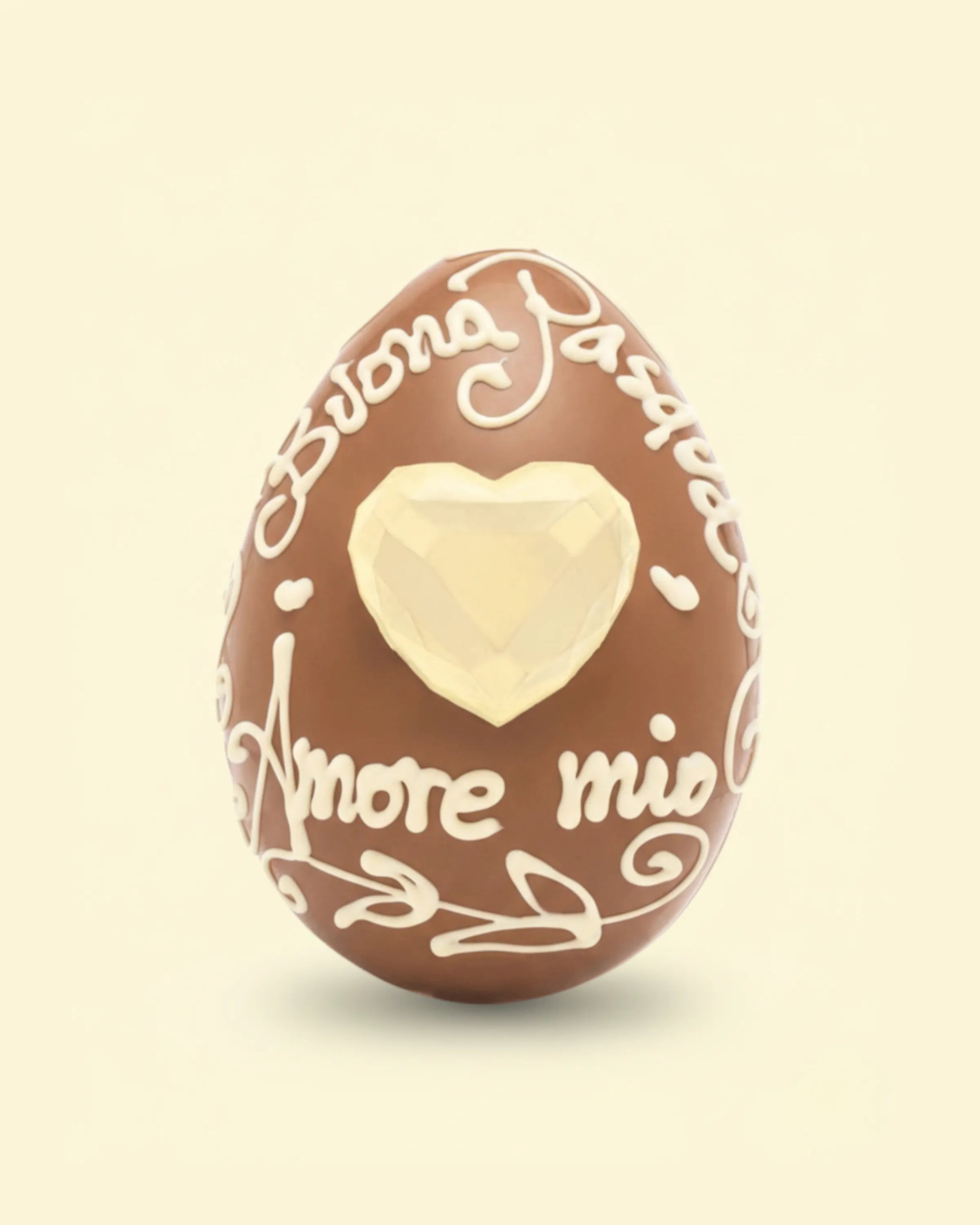 UOVO BUONA PASQUA AMORE MIO CUORE BIANCO