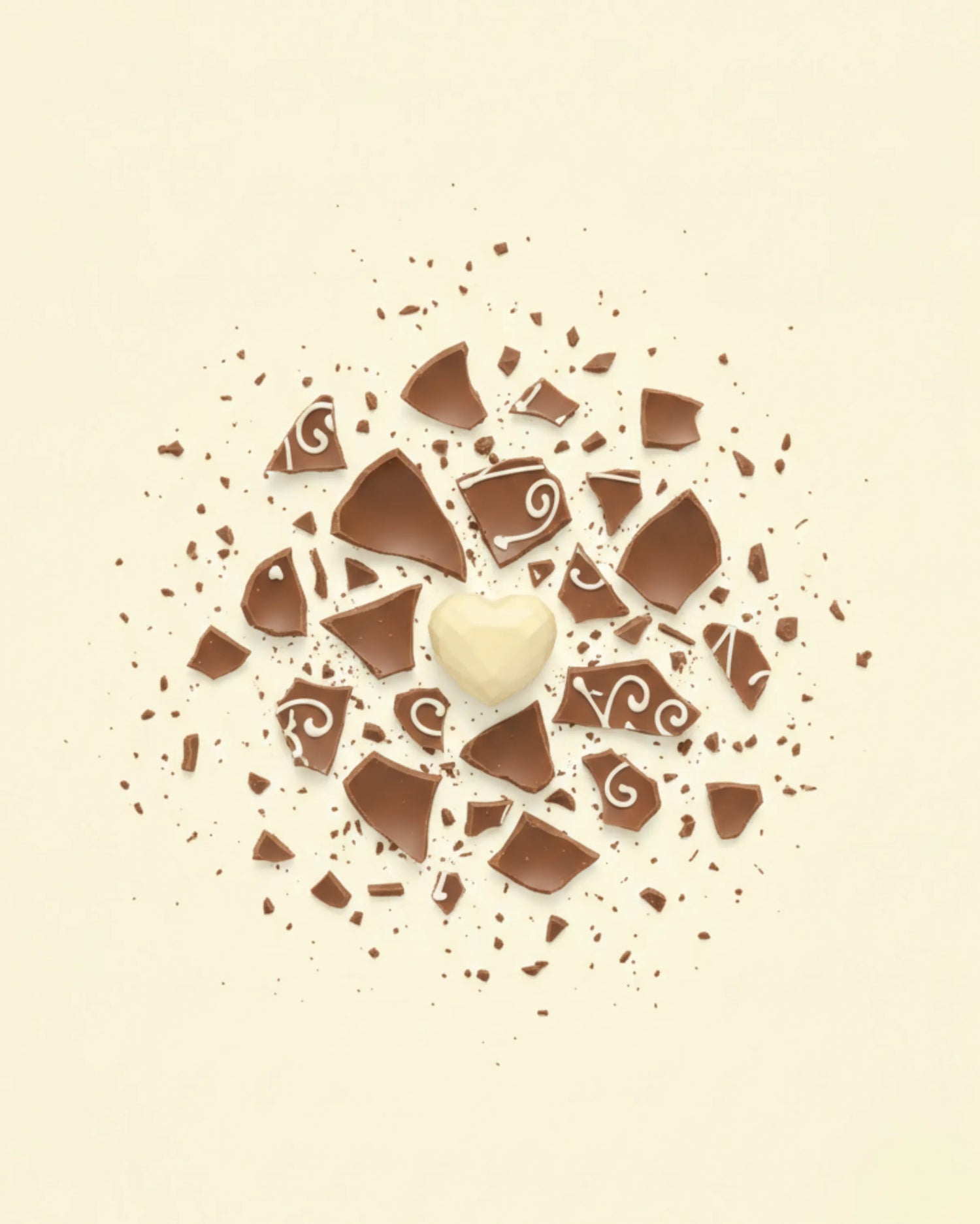 UOVO BUONA PASQUA AMORE MIO CUORE BIANCO