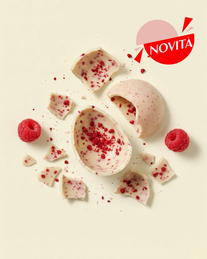 UOVO CIOCCOLATO BIANCO E LAMPONI