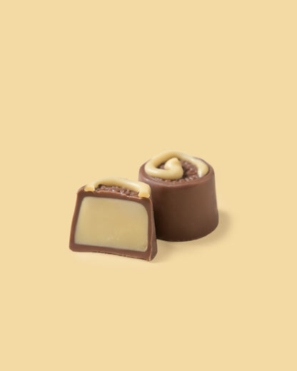 Pralina di cioccolato al latte con cereali
