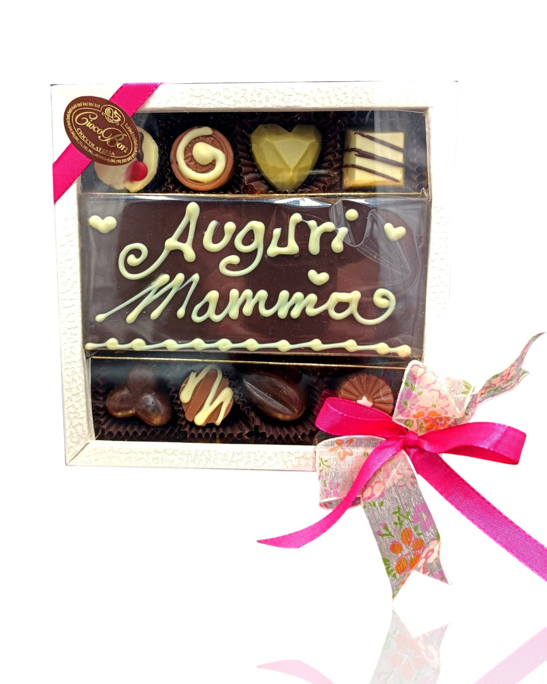 SCATOLA CON TAVOLETTA AUGURI MAMMA