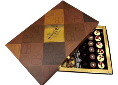 Scatola con cioccolatini assortiti