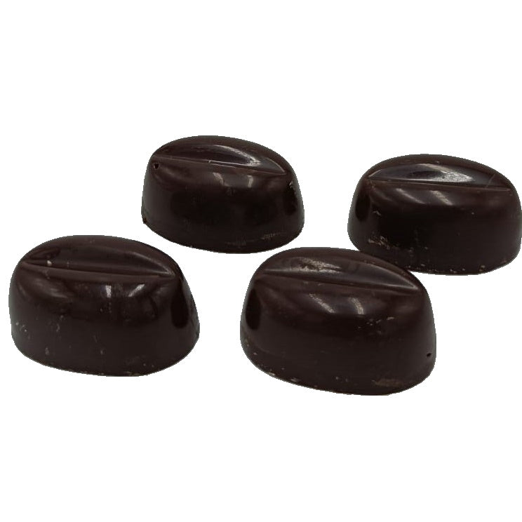 Praline fondente ripiene di crema al caffè