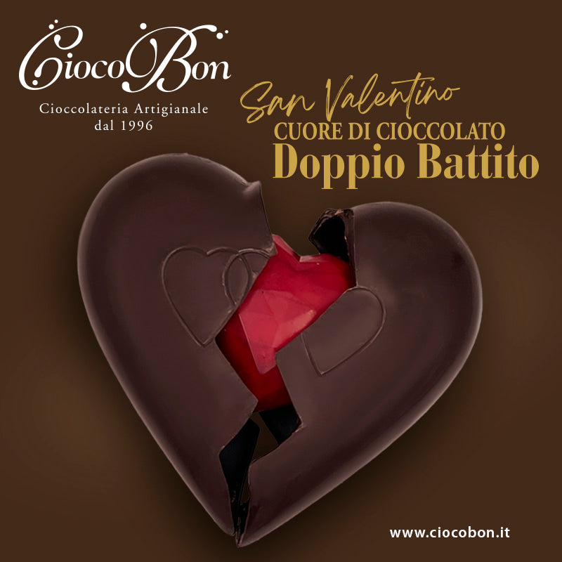 Cuore Cioccolato Ciocobon Doppio Battito San Valentino gr.450