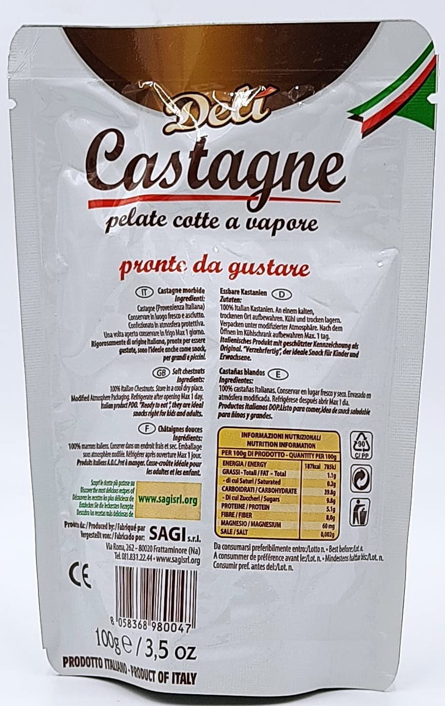Castagne Cotte al Vapore Delì Marroni Italia gr.100 – Ciocobon