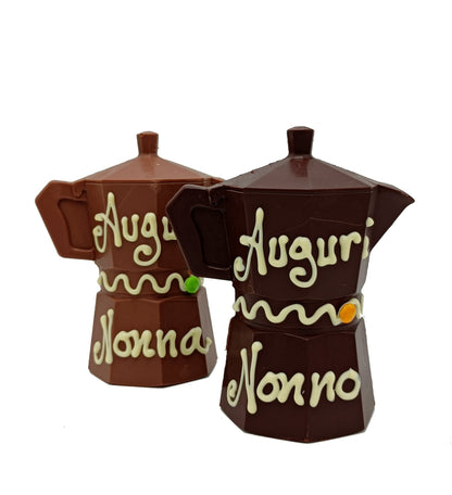 MOKA DI CIOCCOLATO PERSONALIZZATA GR.200