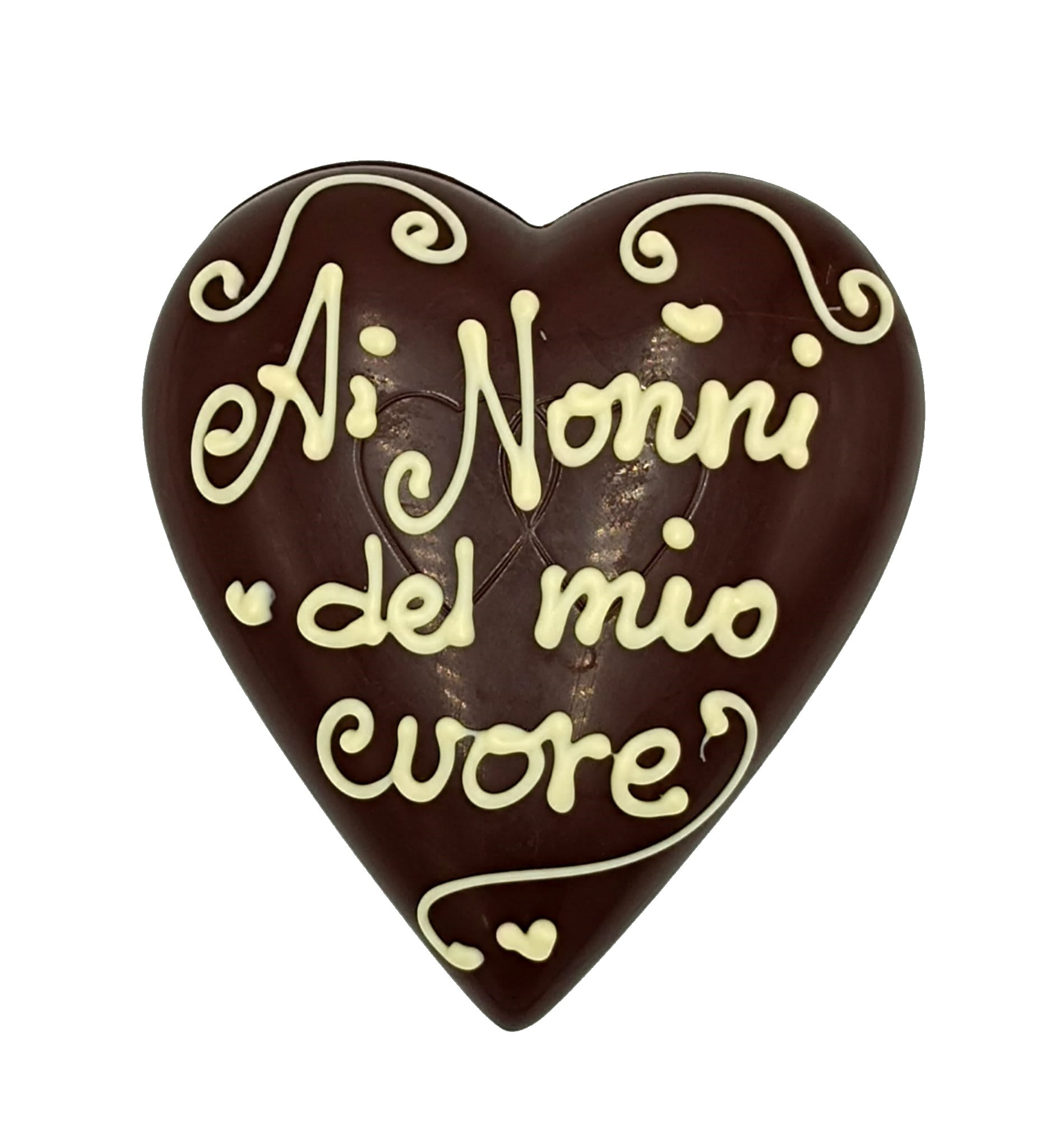 CUORE CIOCCOLATO PERSONALIZZATO AUGURI NONNI
