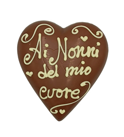 CUORE CIOCCOLATO PERSONALIZZATO AUGURI NONNI